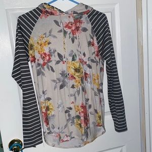Floral hoodie